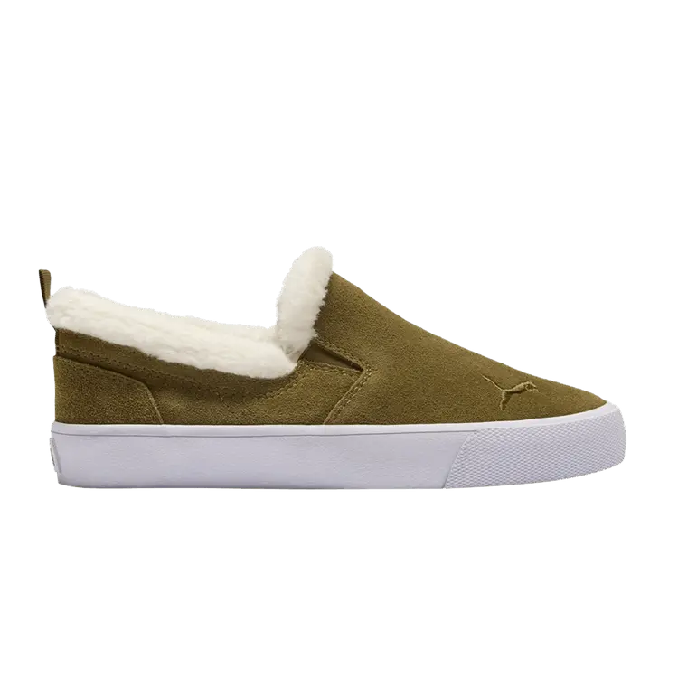 Шлепанцы Puma Wmns Bari Comfort Slip-On Sherpa - Wild Willow, зеленый