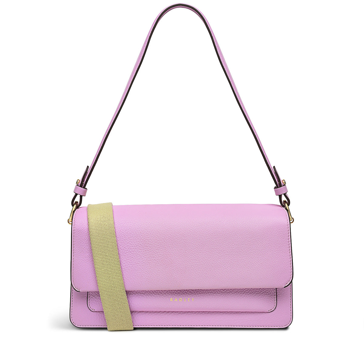 

Сумка через плечо Leather Lane среднего размера с клапаном Radley, Sugar Pink