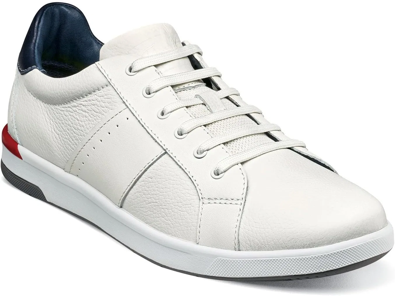 Мужские кроссовки Florsheim с перекрестным шнурком на мыске, White Milled Smooth — фото 2