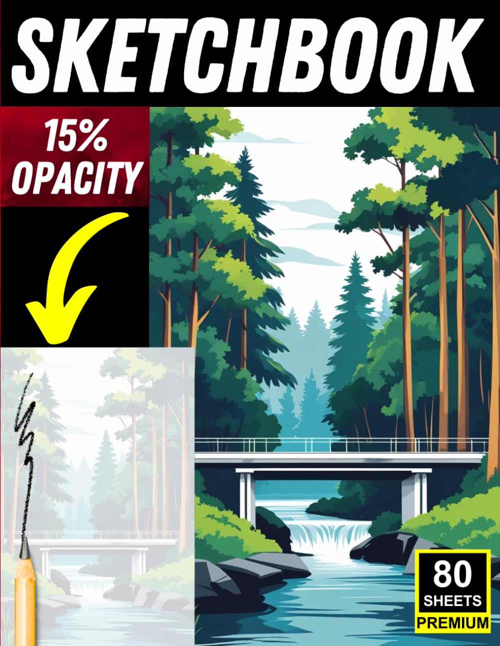 

Landscape Sketchbook for Artists: Light-Opacity Pages for Tracing & Drawing Nature Scenes | Mountains, Forests, Rivers & Deserts (Independently published)