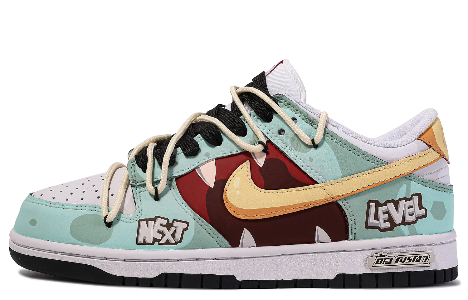 

Кроссовки Nike Dunk, голубой/желтый