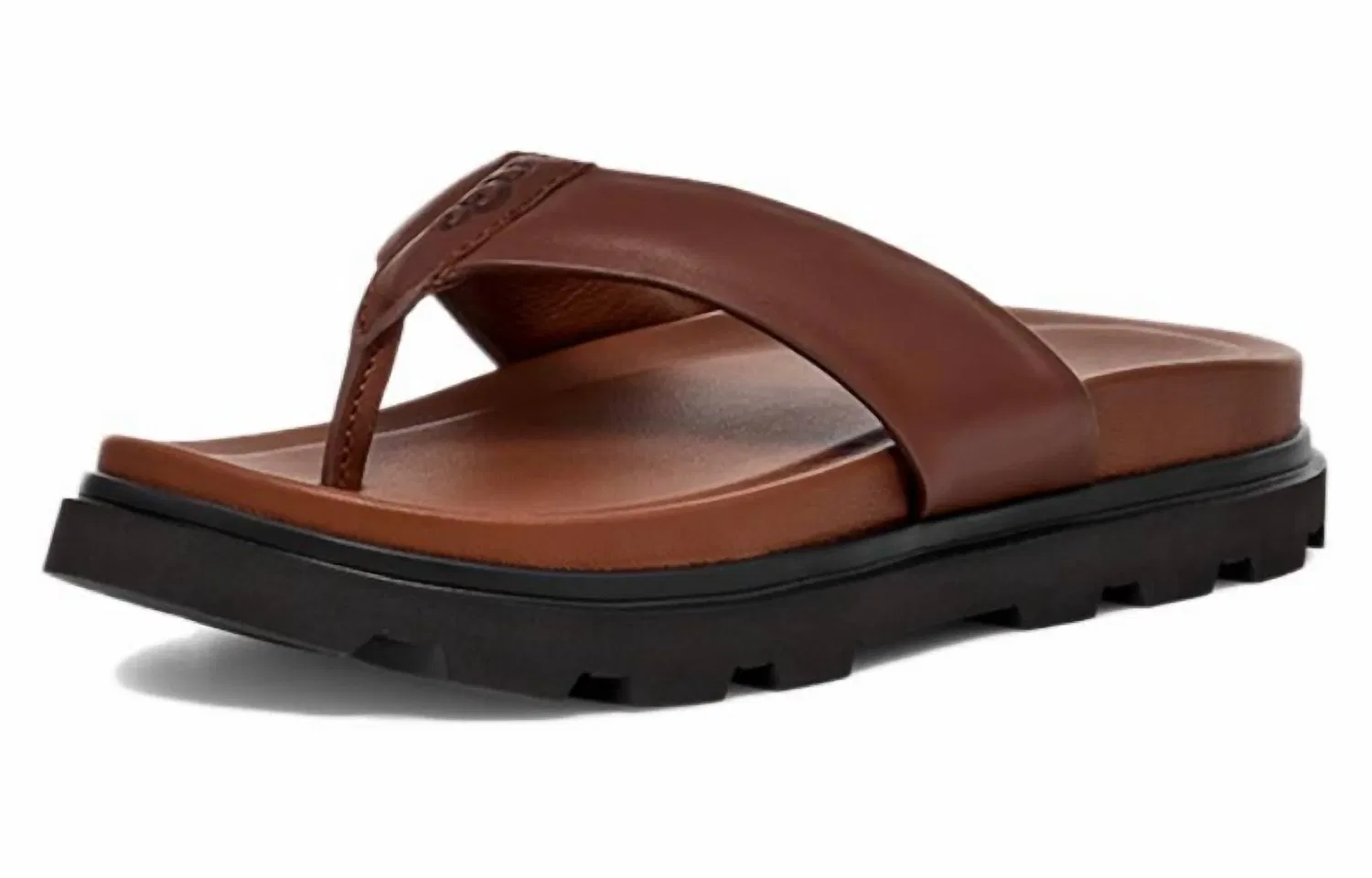 UGG Мужские сандалии-шлепанцы Capitola коньячного цвета — фото 2