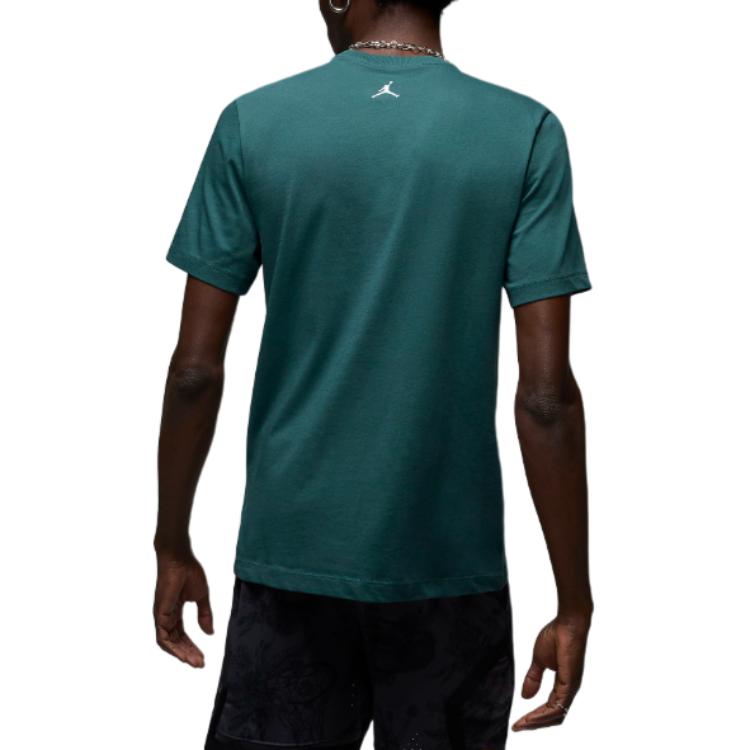 Джордан Спорт Мужская Футболка Dri-FIT Окислительный Зеленый — фото 2