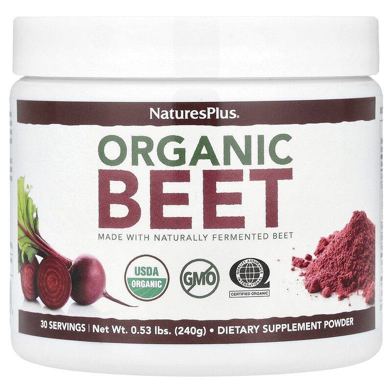 

NaturesPlus, органическая свёкла, 240 г (0,53 фунта)