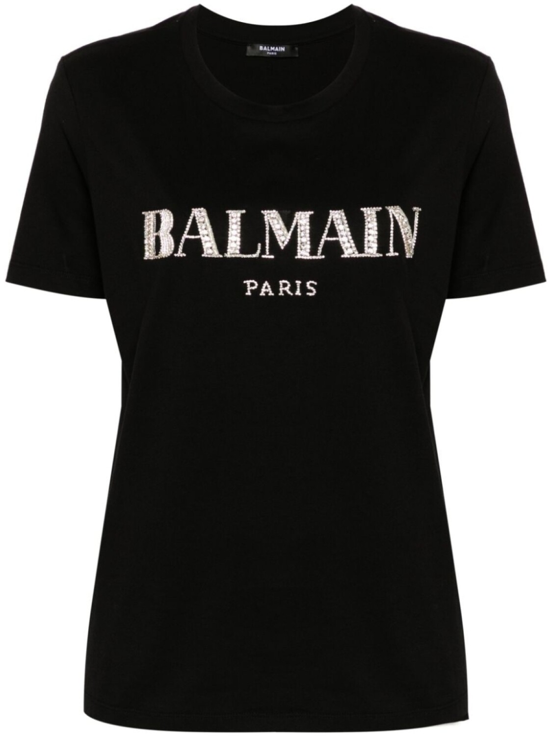 

Balmain футболка с логотипом из кристаллов, черный
