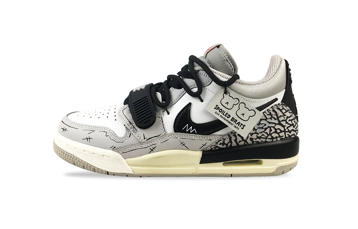 

Детские баскетбольные кроссовки Legacy 312 с низким верхом и противоскользящим покрытием для подростков Jordan, белый