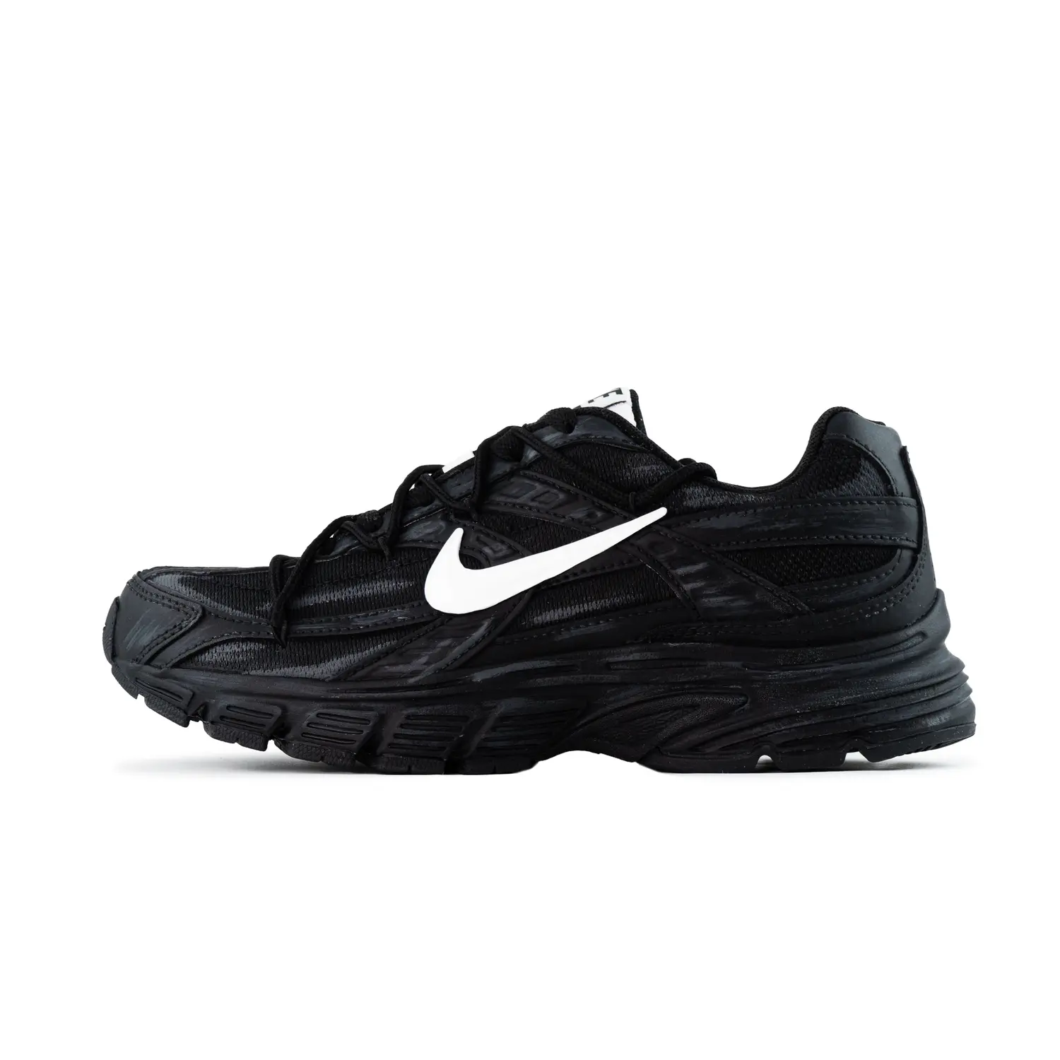 Nike Initiator Cushioning Abrasion Resistant Breathable Height Increasing Low top Running Shoes Unisex Black — фото 3