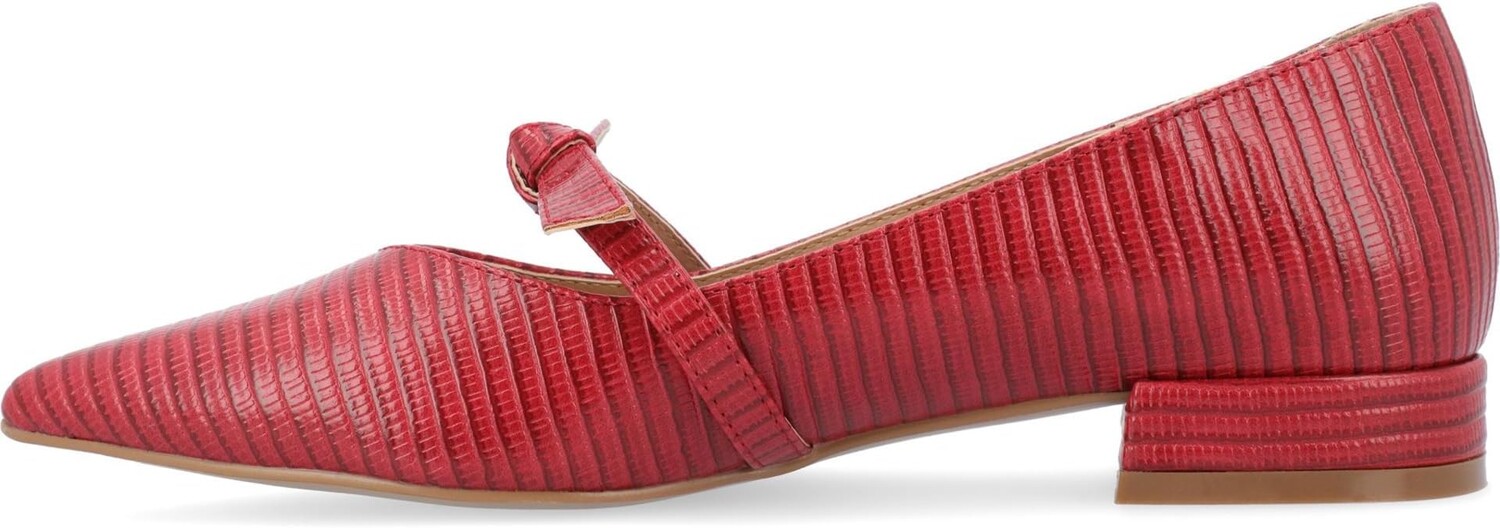 Туфли на плоской подошве Journee Collection Cait Flats, красный — фото 4