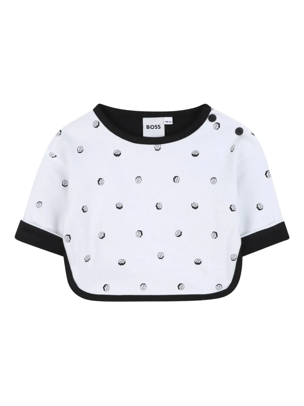 Комплект из футболки и брюк с логотипом BOSS Kidswear, черный — фото 4