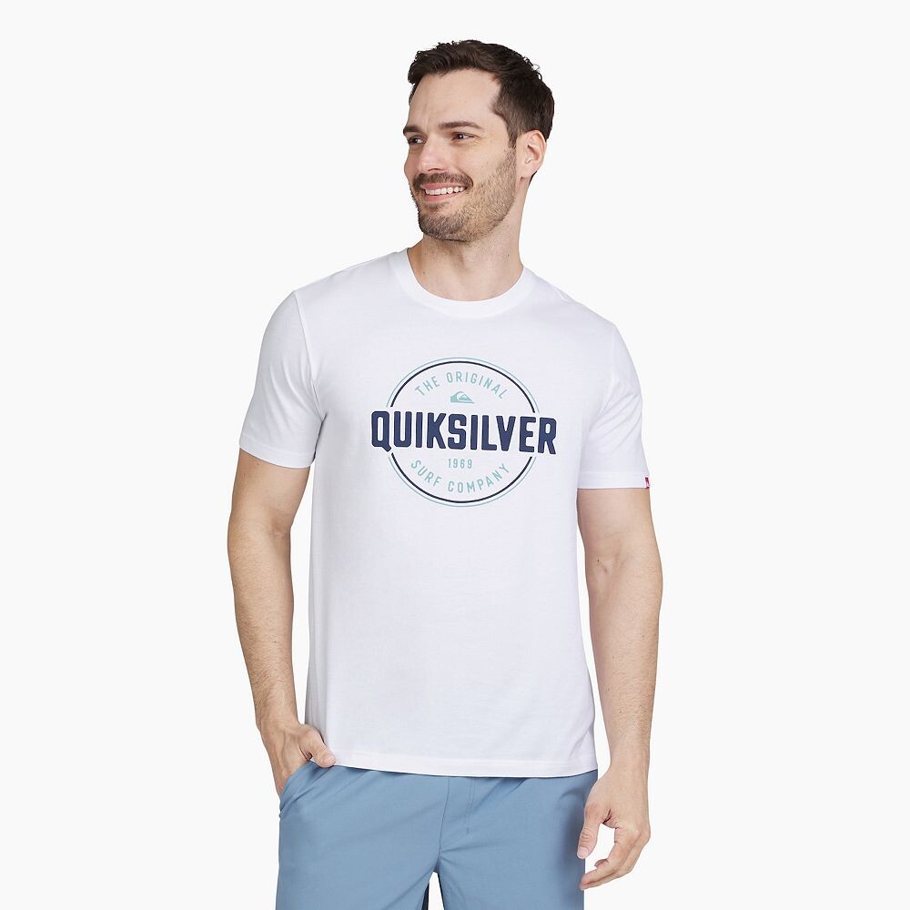 

Мужская футболка Quiksilver с рисунком, белый