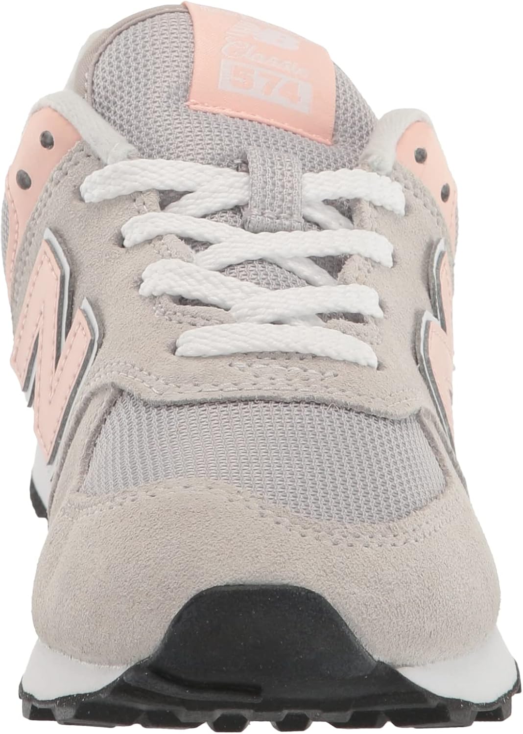 Кроссовки New Balance Kids' 574 V1 на шнуровке, розовый — фото 2