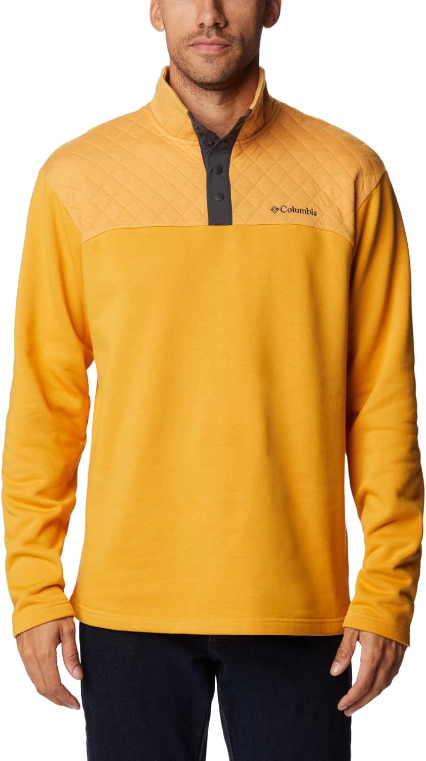 

Columbia мужская толстовка Hart Mountain Quilted Half Snap Po, Raw Honey