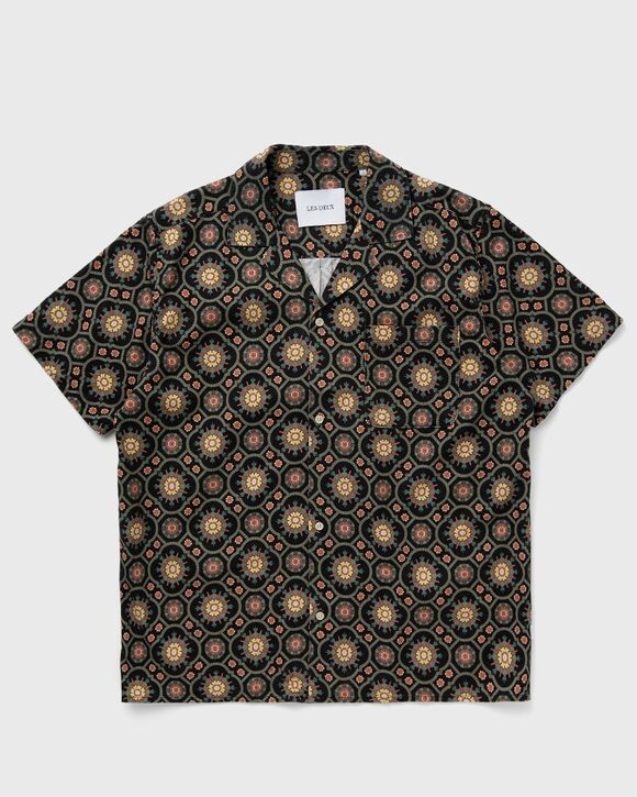 

Рубашка Les Deux Tapestry Ss Shirt, цвет black/surplus green