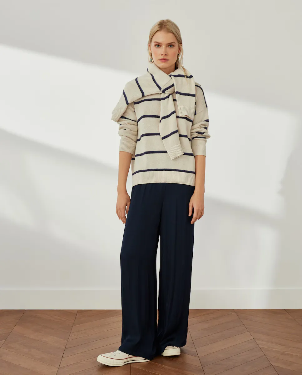 

Женские широкие брюки Southern Cotton, синий индиго