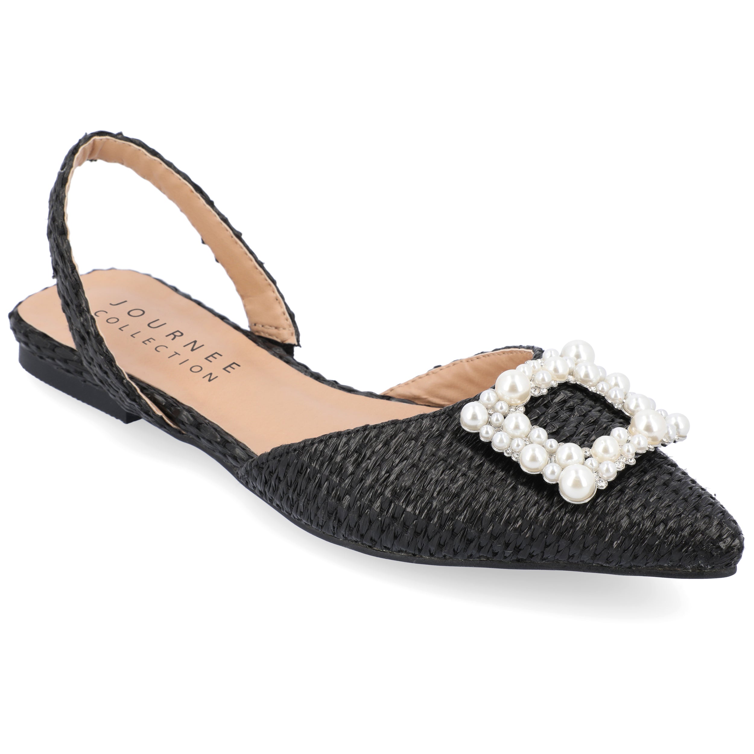 Женские балетки Journee Collection Hannae Широкая колодка, черный