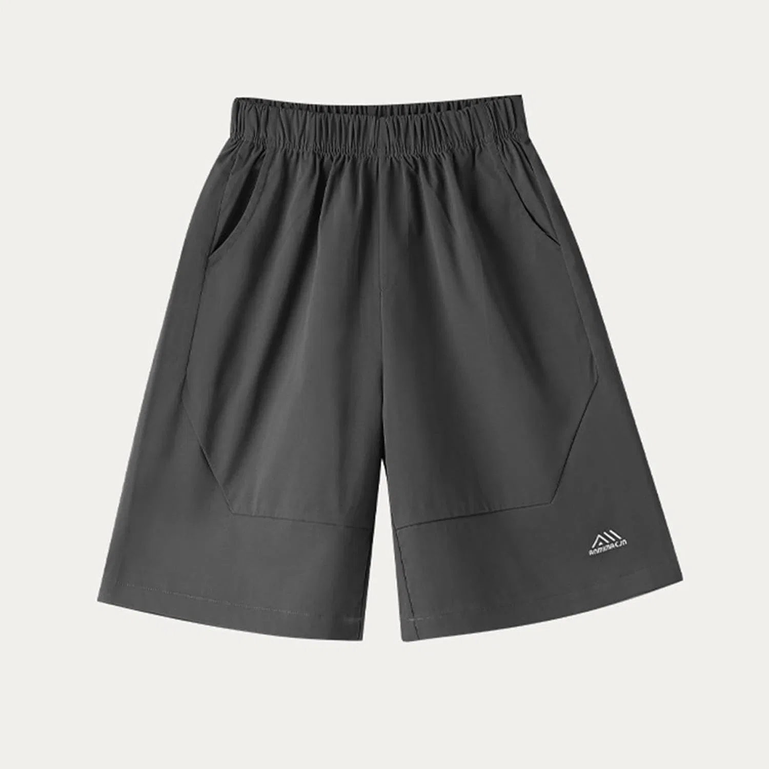 Шорты спортивные для мальчиков, Relaxed Fit, быстросохнущие, серые — фото 2