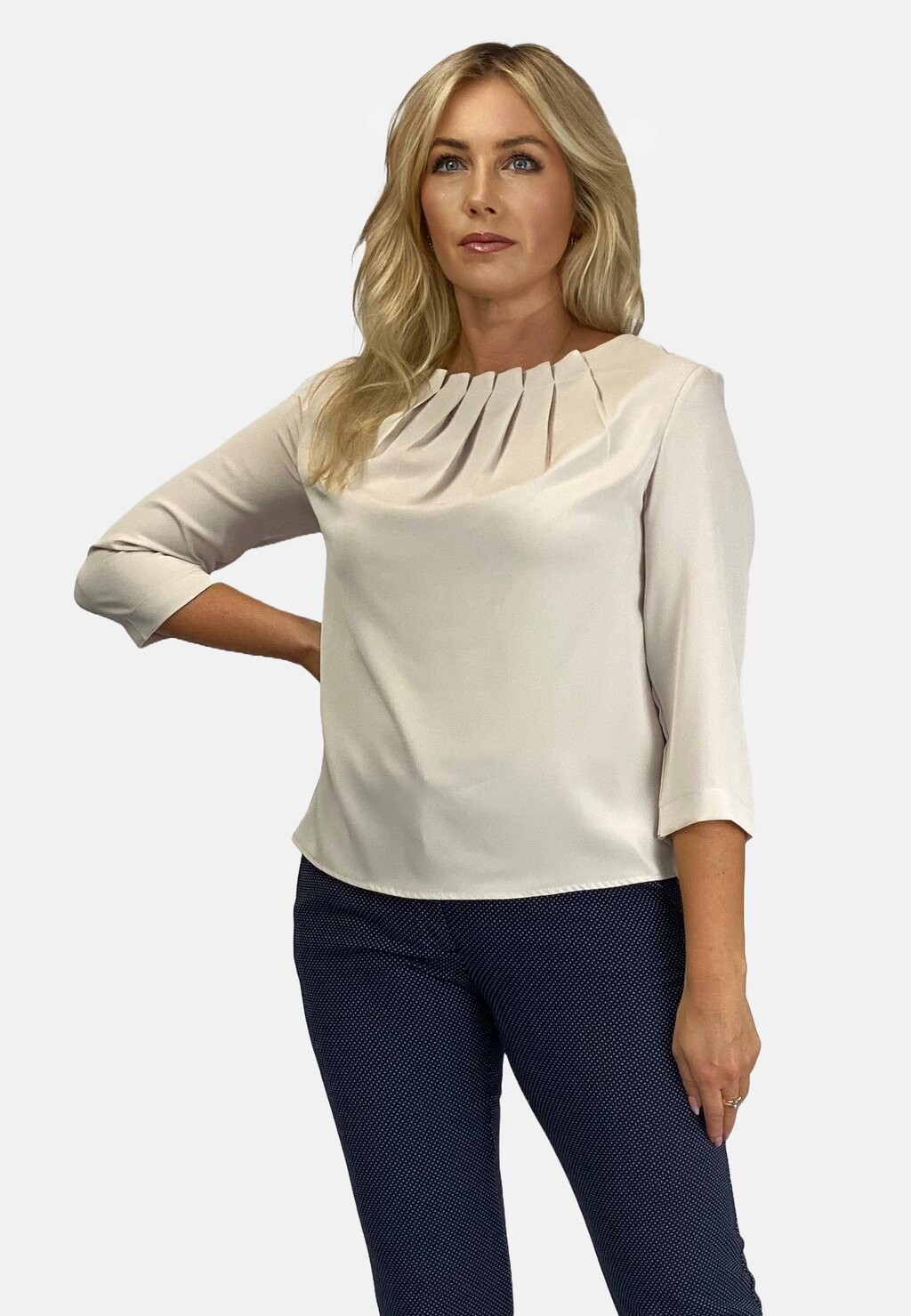 

Блузка WITH PLEATS REGINA FASHION, цвет light beige
