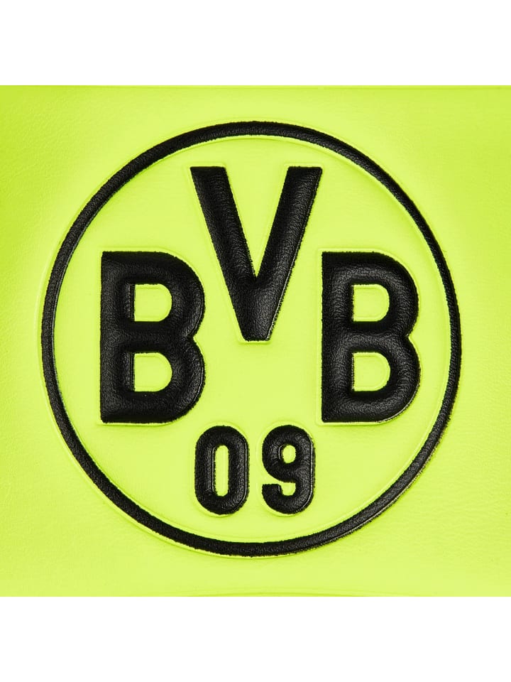 Неоновые шлепанцы с логотипом BVB черного цвета — фото 3