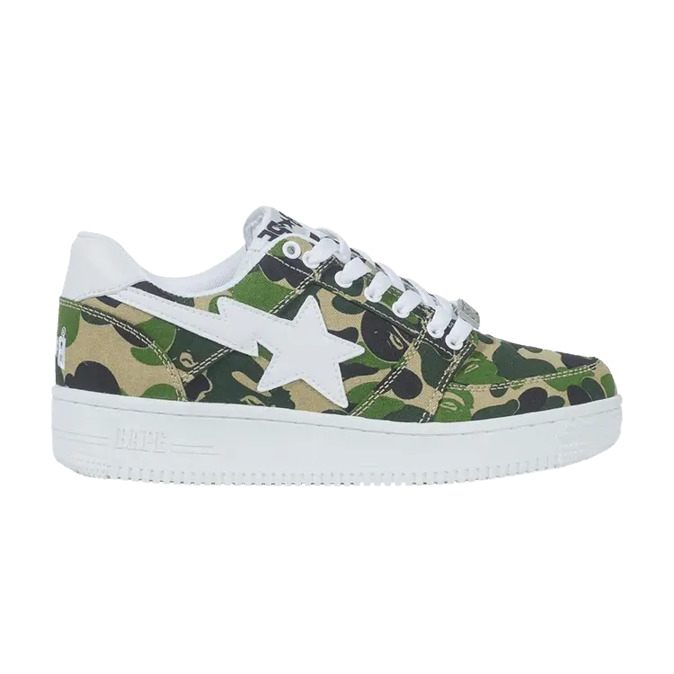 Кроссовки BAPE Wmns Bapesta Low 'ABC Camo - Green', зеленый