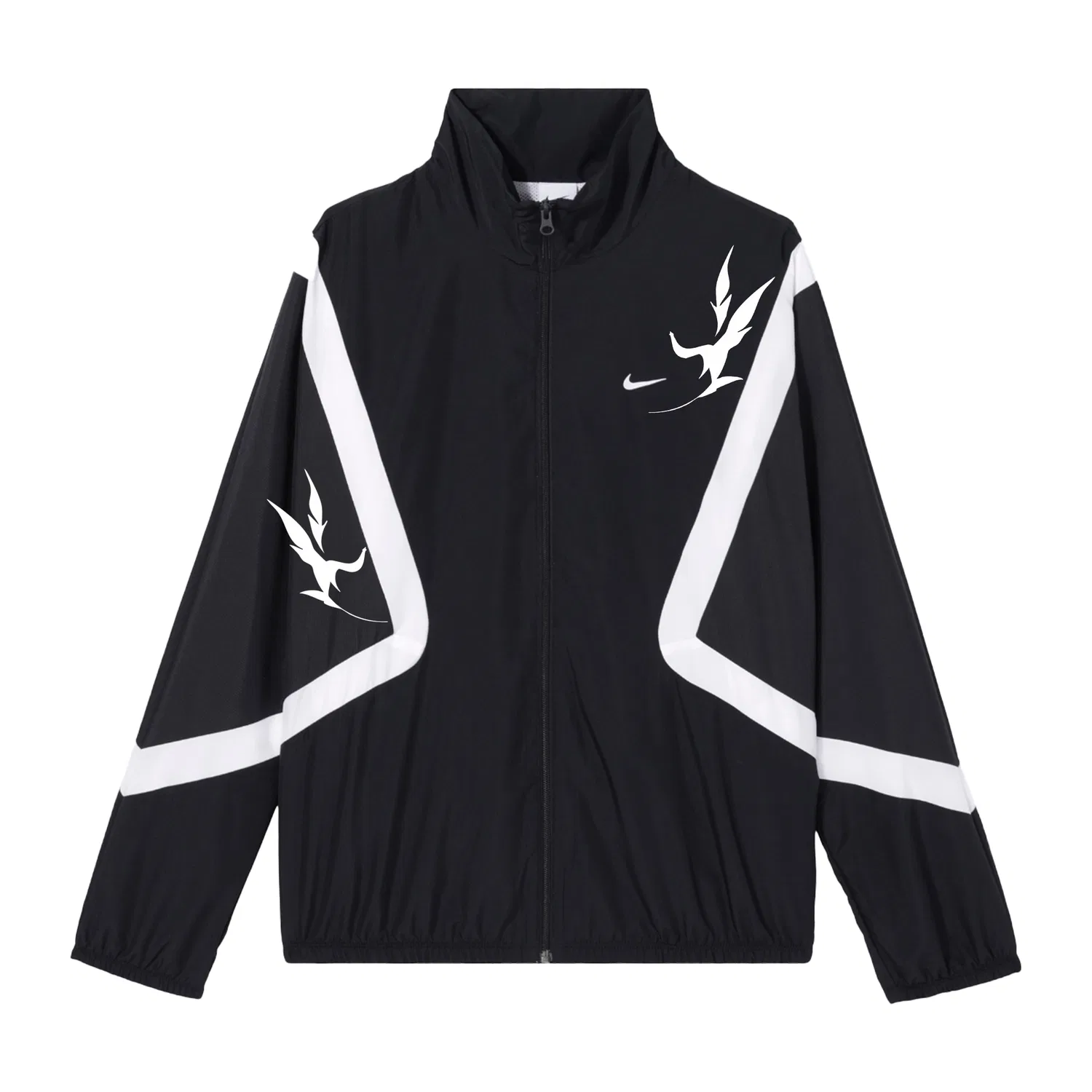 Куртка унисекс Black, со стойкой, средней длины Nike