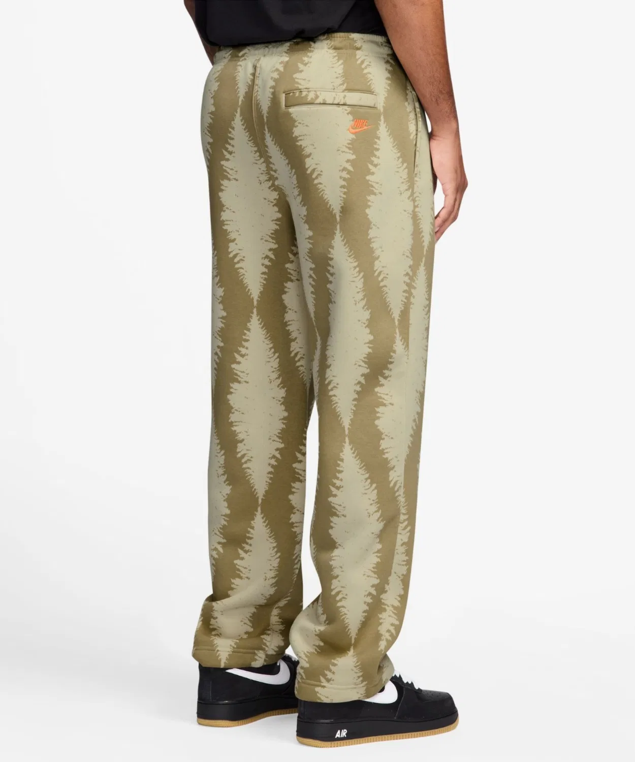 Спортивные штаны Nike Sportswear Club мужские флисовые с банджи-шнурком, бежевые — фото 2