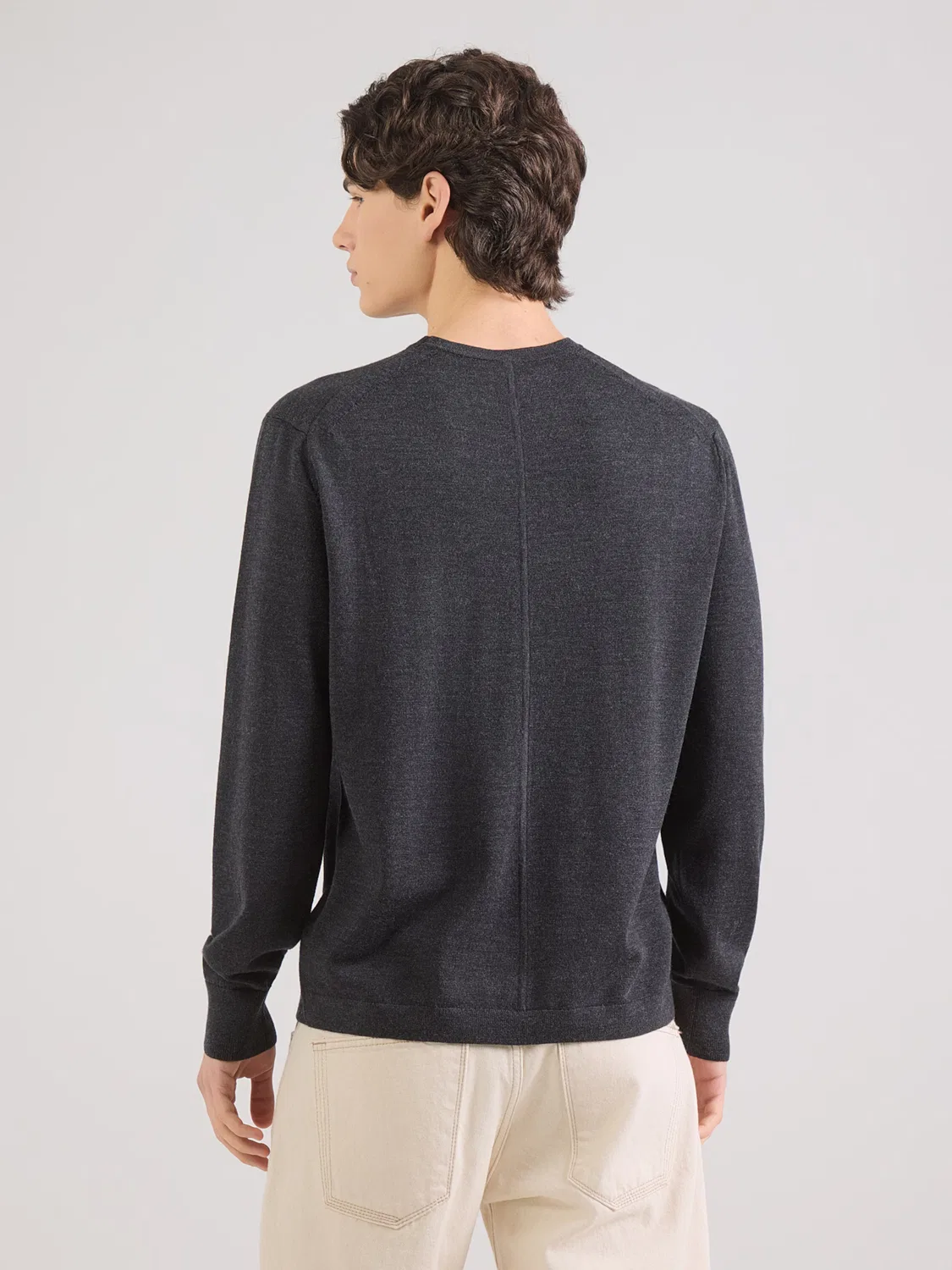 Свитер Calvin Klein Regular, серый — фото 3