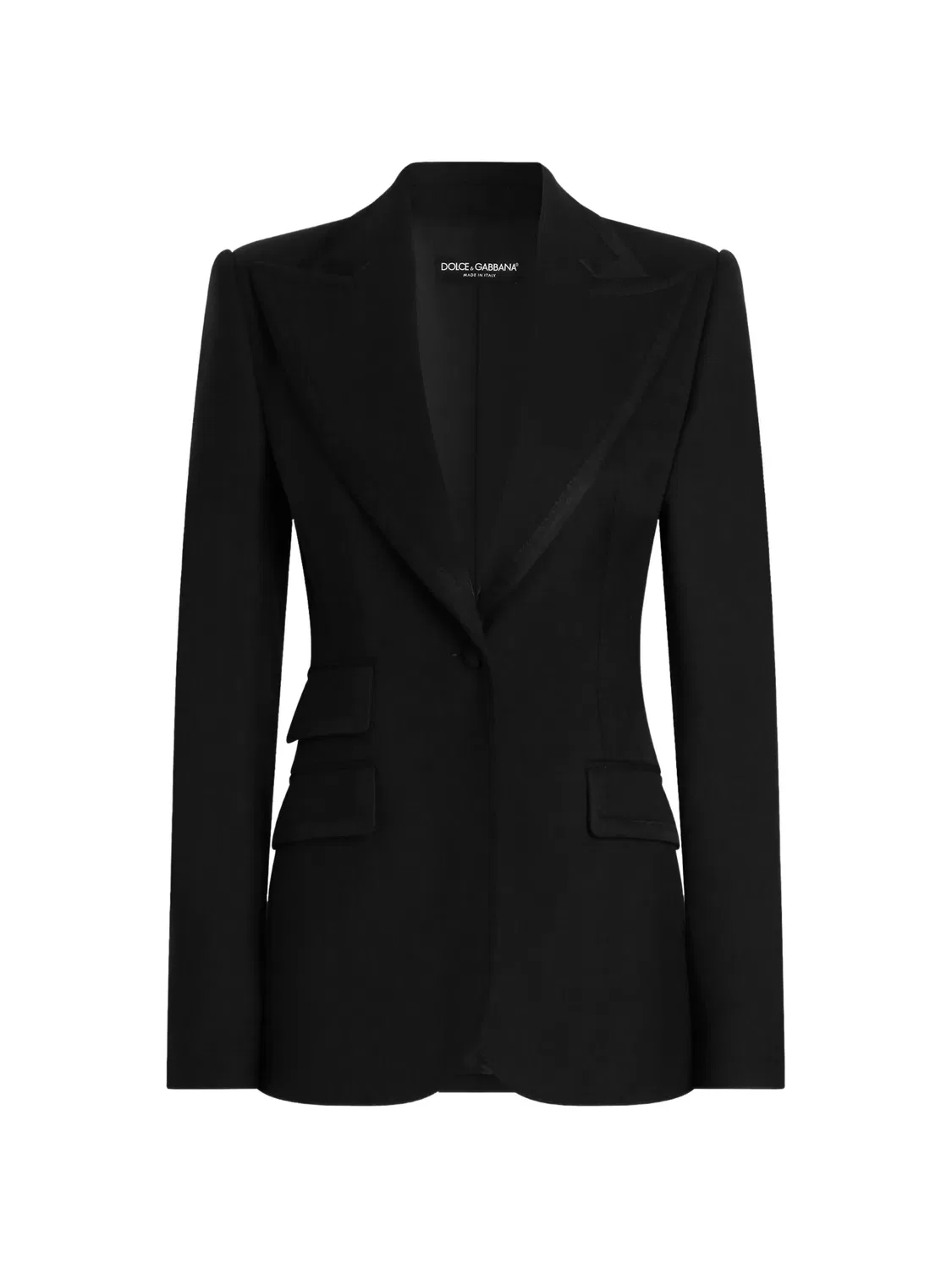 Однобортный блейзер Turlington Dolce & Gabbana, черный