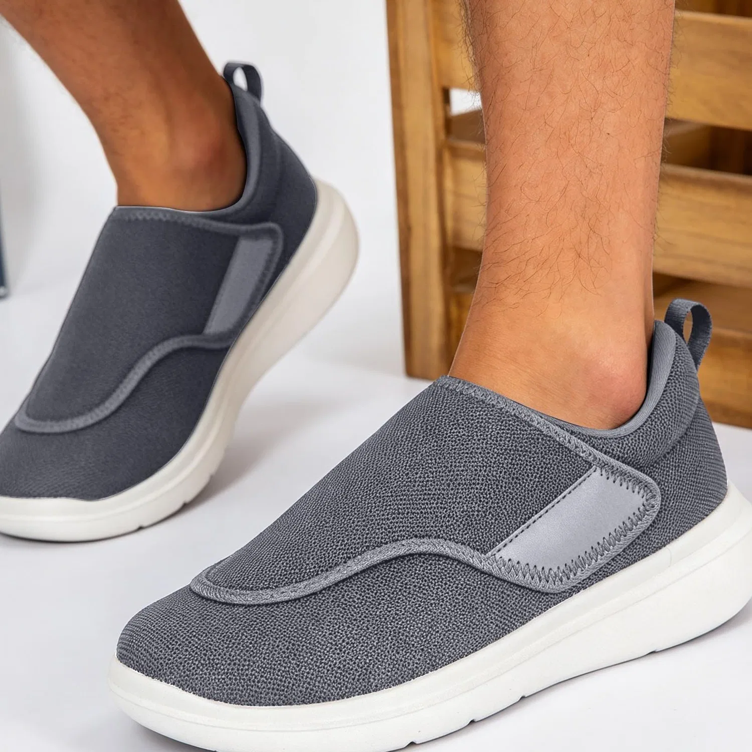 Детские кроссовки из сетки Breathable Mesh Trainers, Grigio — фото 2