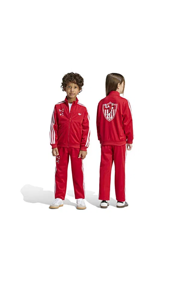 Детский спортивный костюм для девочек с принтом Firebird ts Adidas, Red — фото 2
