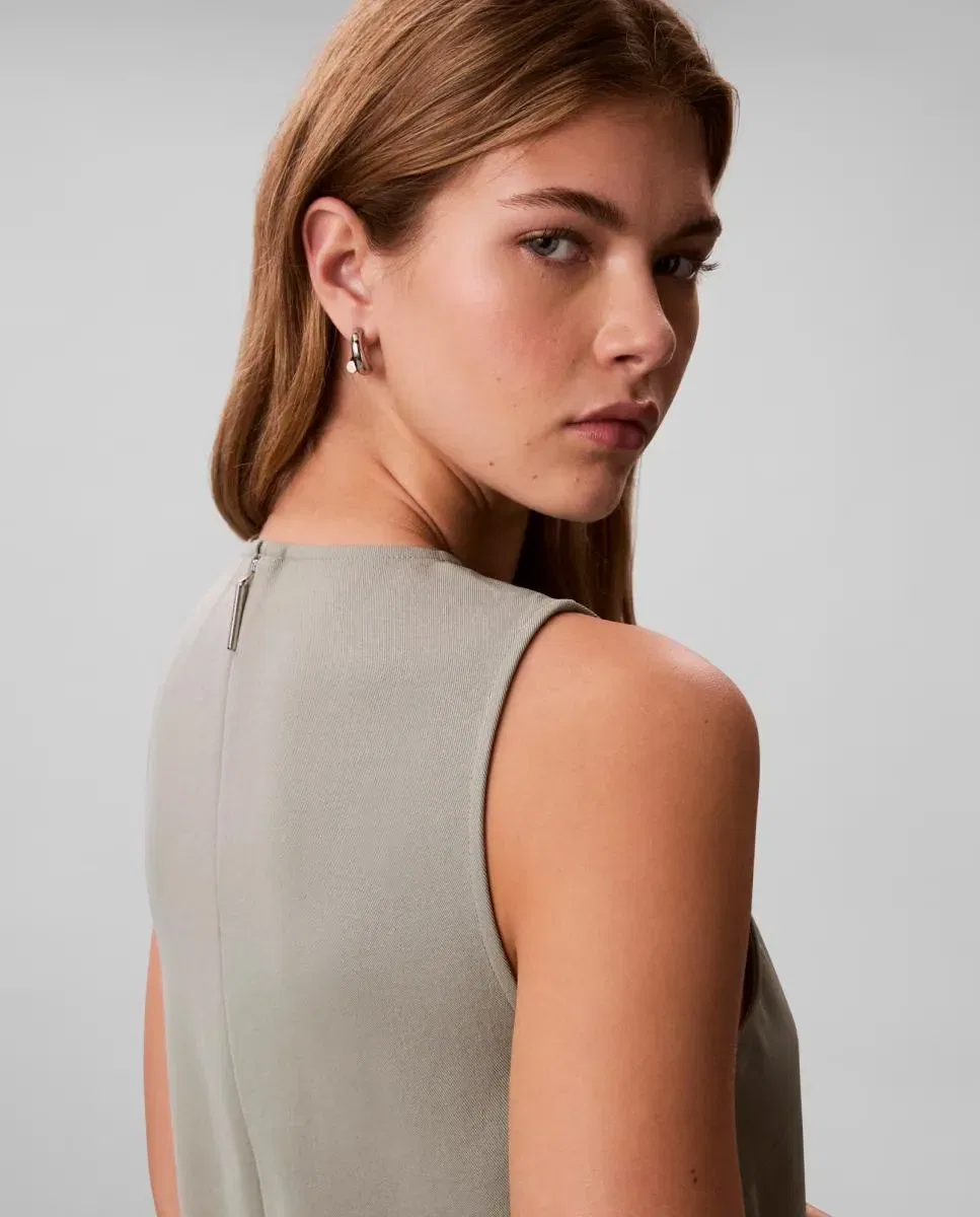 Женский комбинезон из саржи Calvin Klein, Gris — фото 4