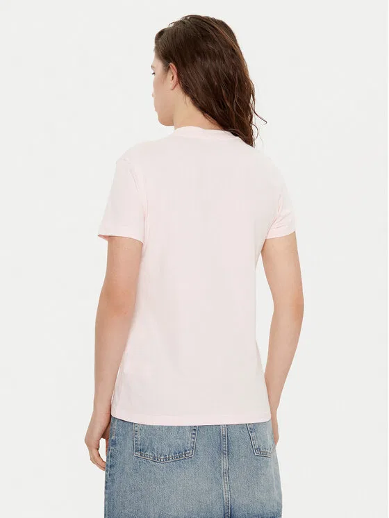 Футболка Lacoste розовый — фото 3