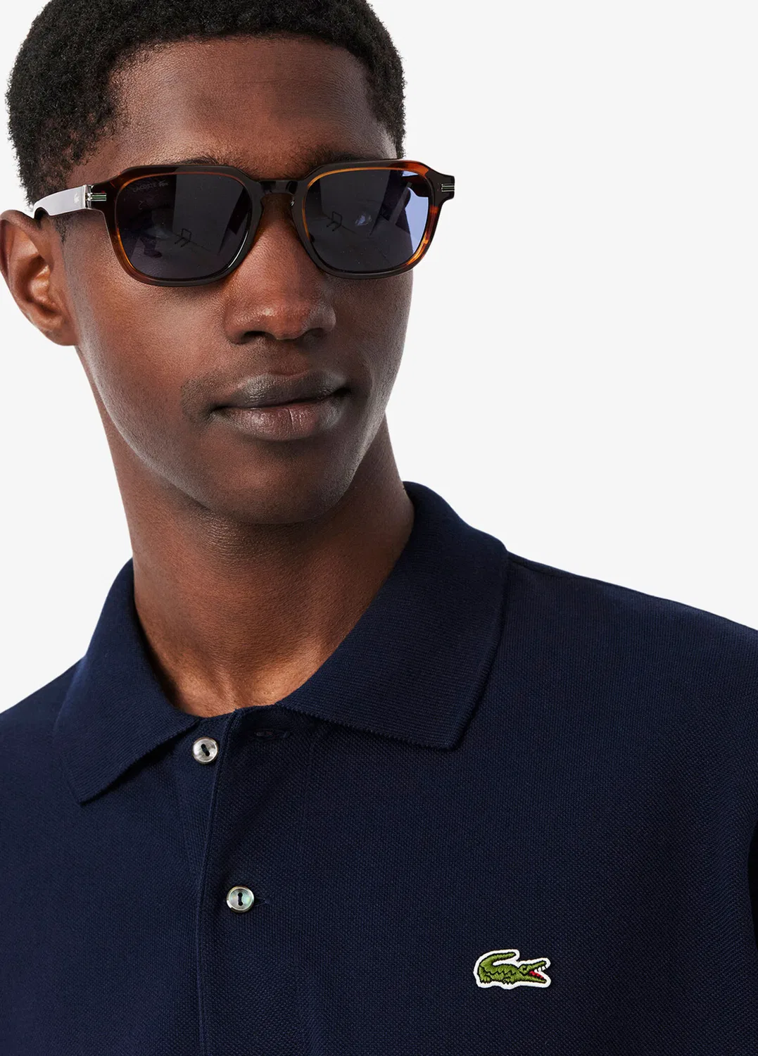 Футболка-поло Lacoste L.12.12 Classic Fit, lacivert — фото 4