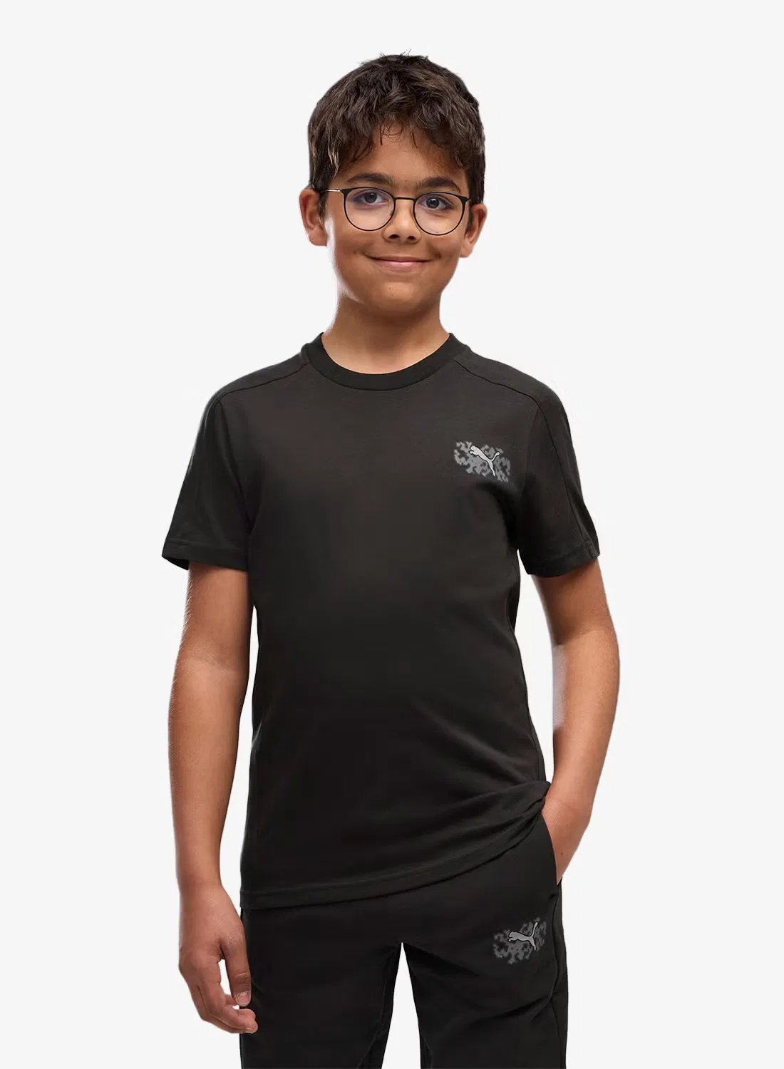 Футболка с принтом Youth Active Small Graphic Puma, черный