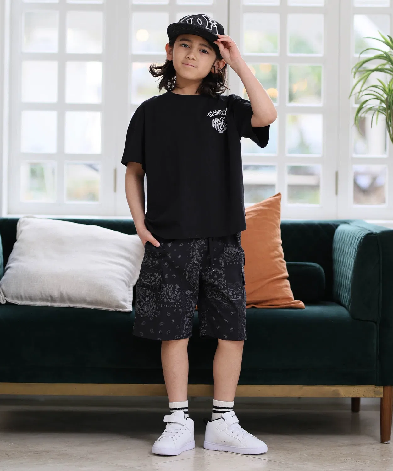Детские шорты карго с принтом DC KD WIDE CARGO SHORT, Check — фото 4