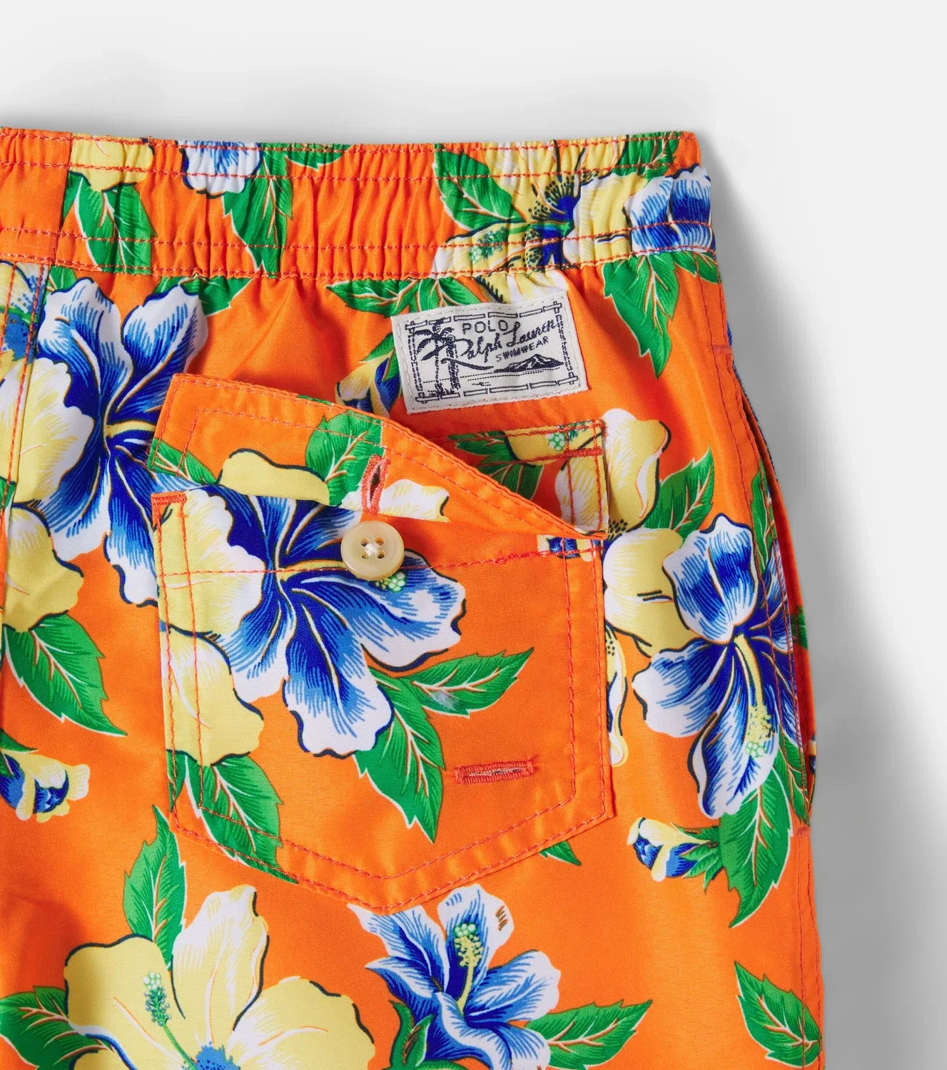 Плавки-шорты с цветочным принтом Polo Ralph Lauren Kids, оранжевый — фото 4