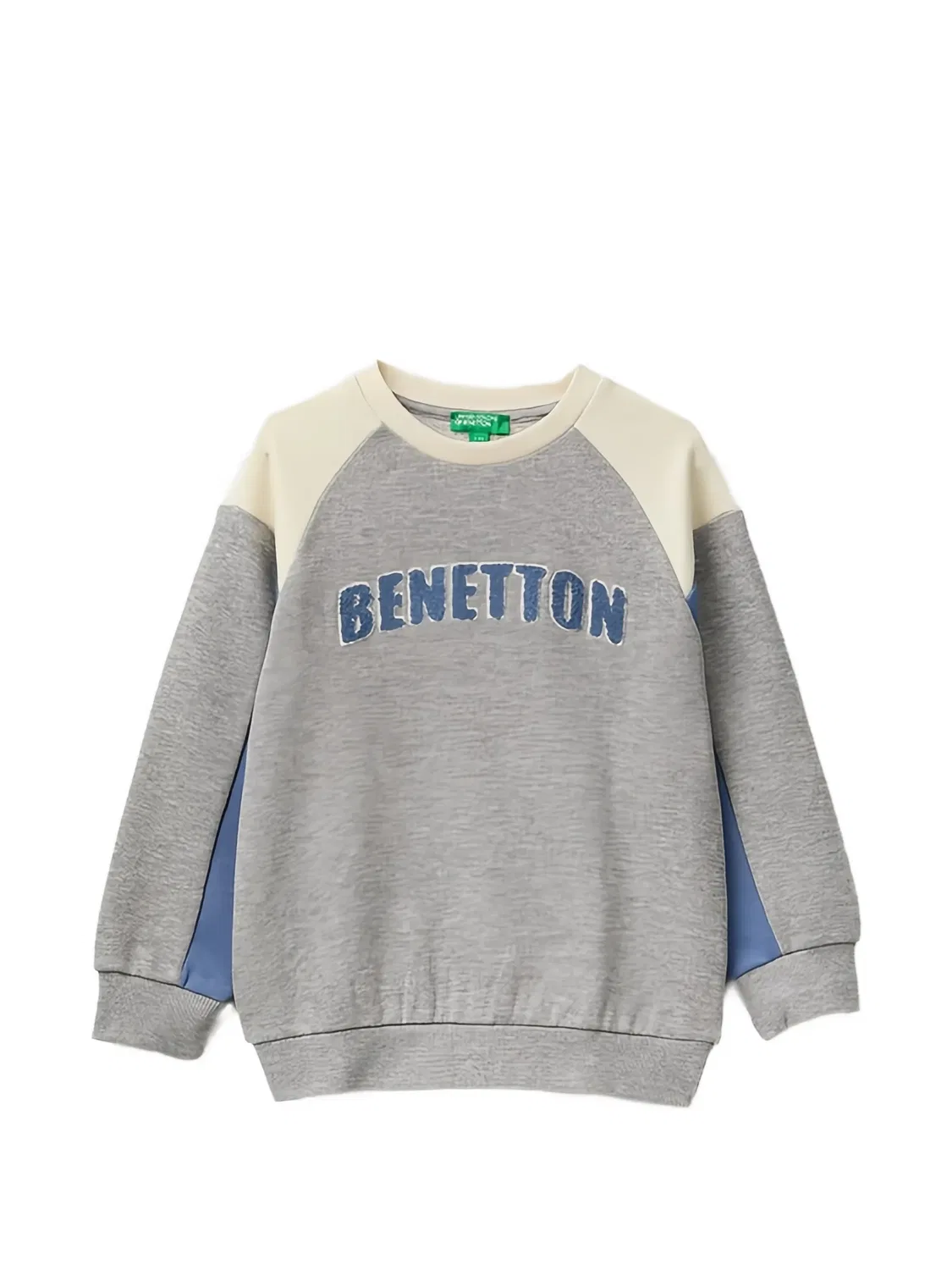 Benetton Серый свитшот с рукавами реглан