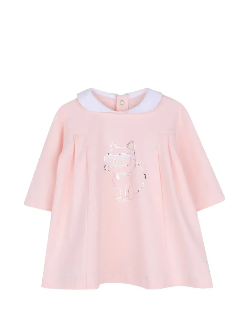 Платье Choupette со складками Karl Lagerfeld Kids, розовый