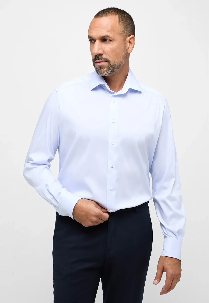 

Рубашка Eterna с длинными рукавами "COMFORT FIT", голубой