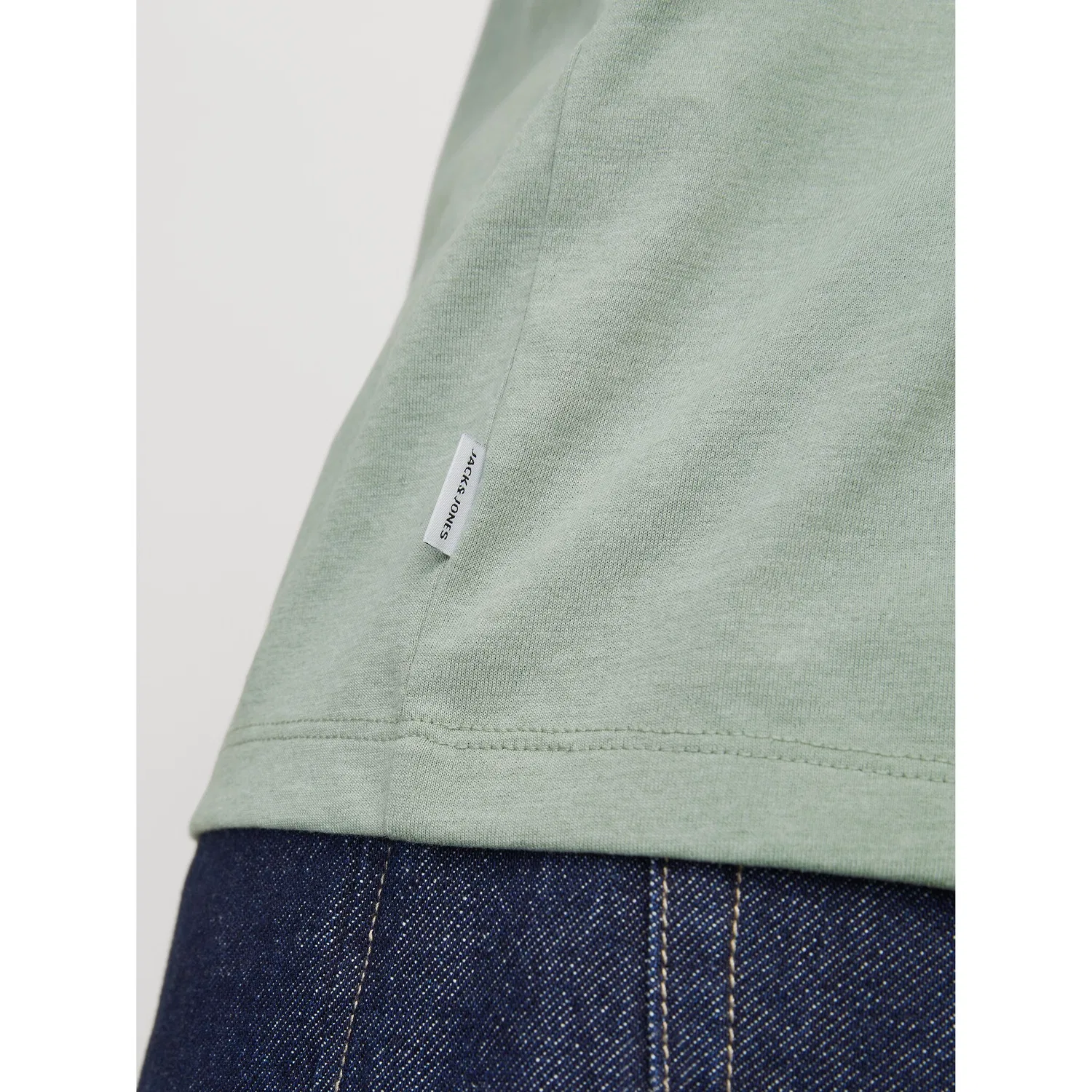 Детская футболка с круглым вырезом из органического хлопка Jack & Jones, Iceberg Green Melange — фото 4