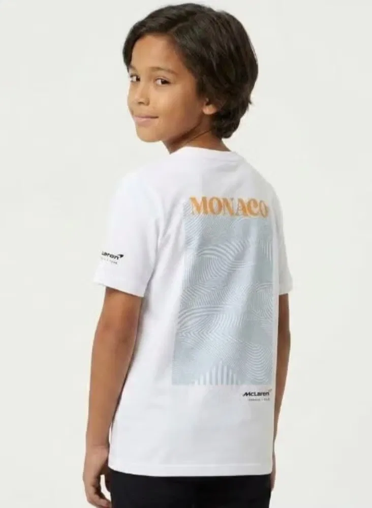 Футболка с принтом Monaco Mclaren, белый — фото 2