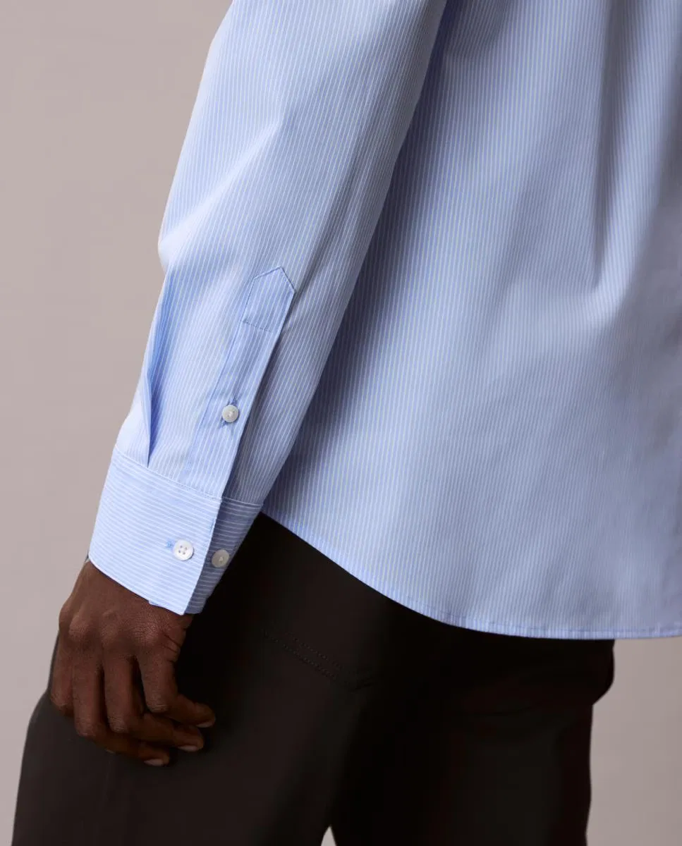 Мужская рубашка, Casual Slim Raya Fina Stretch, Calvin Klein, голубой — фото 4