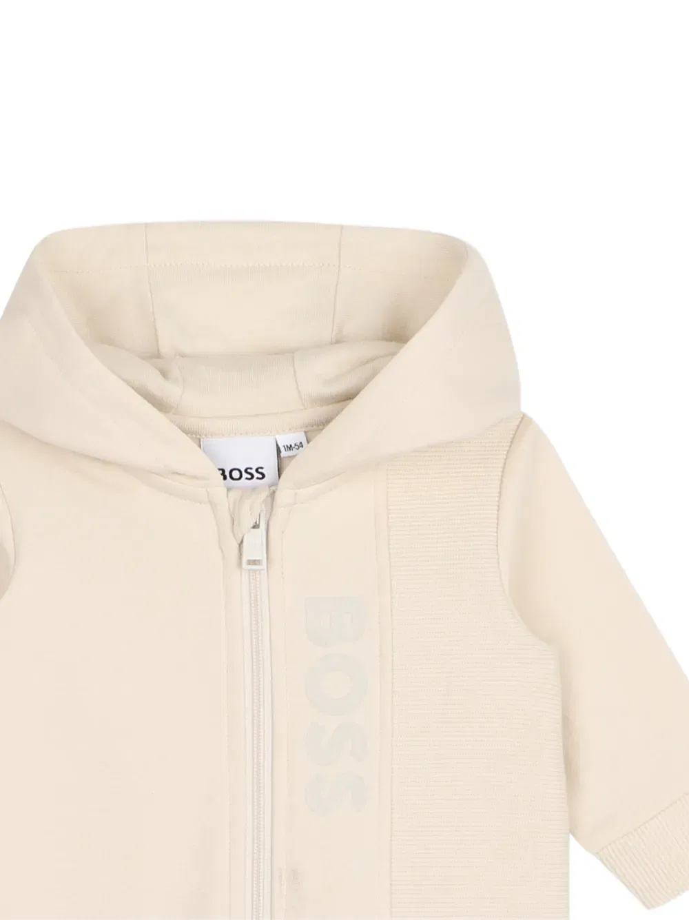Комбинезон с логотипом BOSS Kidswear, бежевый — фото 3