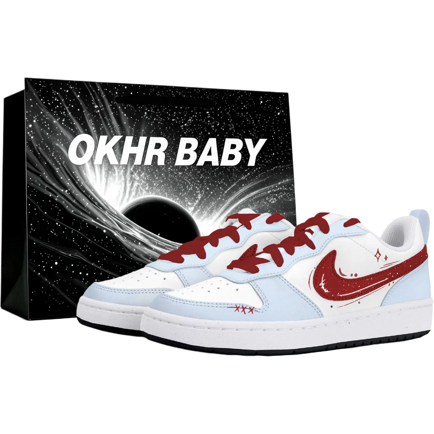 Детские кроссовки для скейтбординга Court Borough 2 Nike, Blue