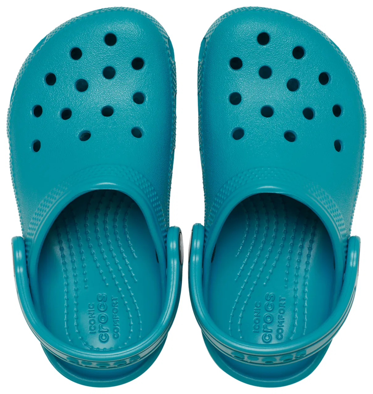 Сабо для мальчиков Classic Clogs Crocs, цвет Turbo Teal — фото 3