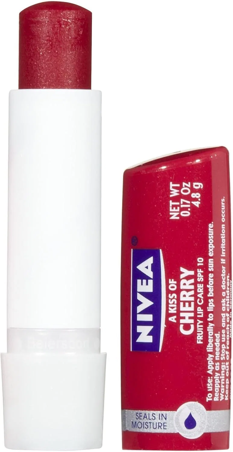Тinted Lip Care бальзам для губ NIVEA, с вишневым вкусом, 4.8 г, красный