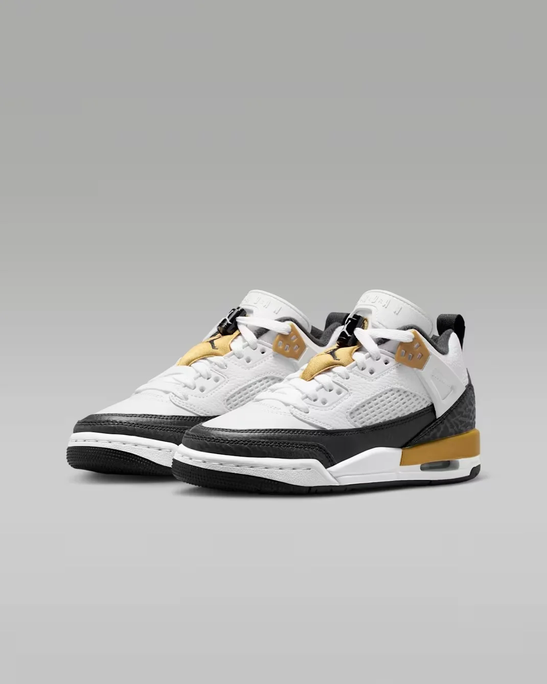Кроссовки детские Nike Jordan Spizike Low, белый/золотой — фото 4