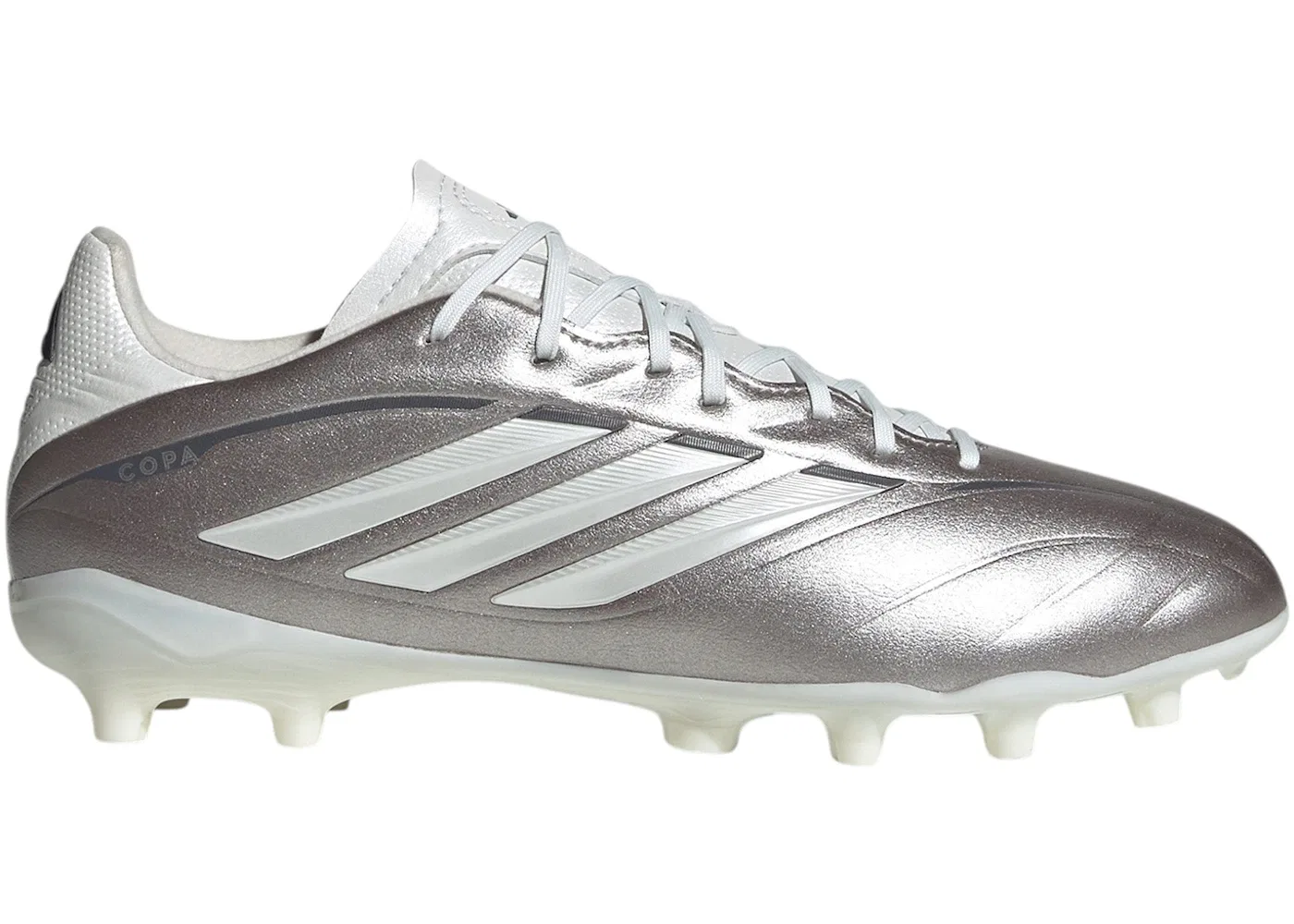 Детские бутсы с шипами Copa Pure 4 League FG Adidas, Taupe Met./Zero Metallic/Night Metallic