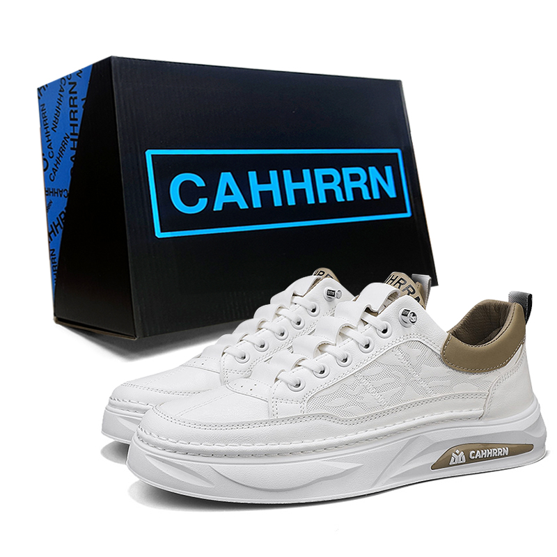 

Нескользящие низкие кроссовки для скейтбординга для мужчин CAHHRRN, White Khaki