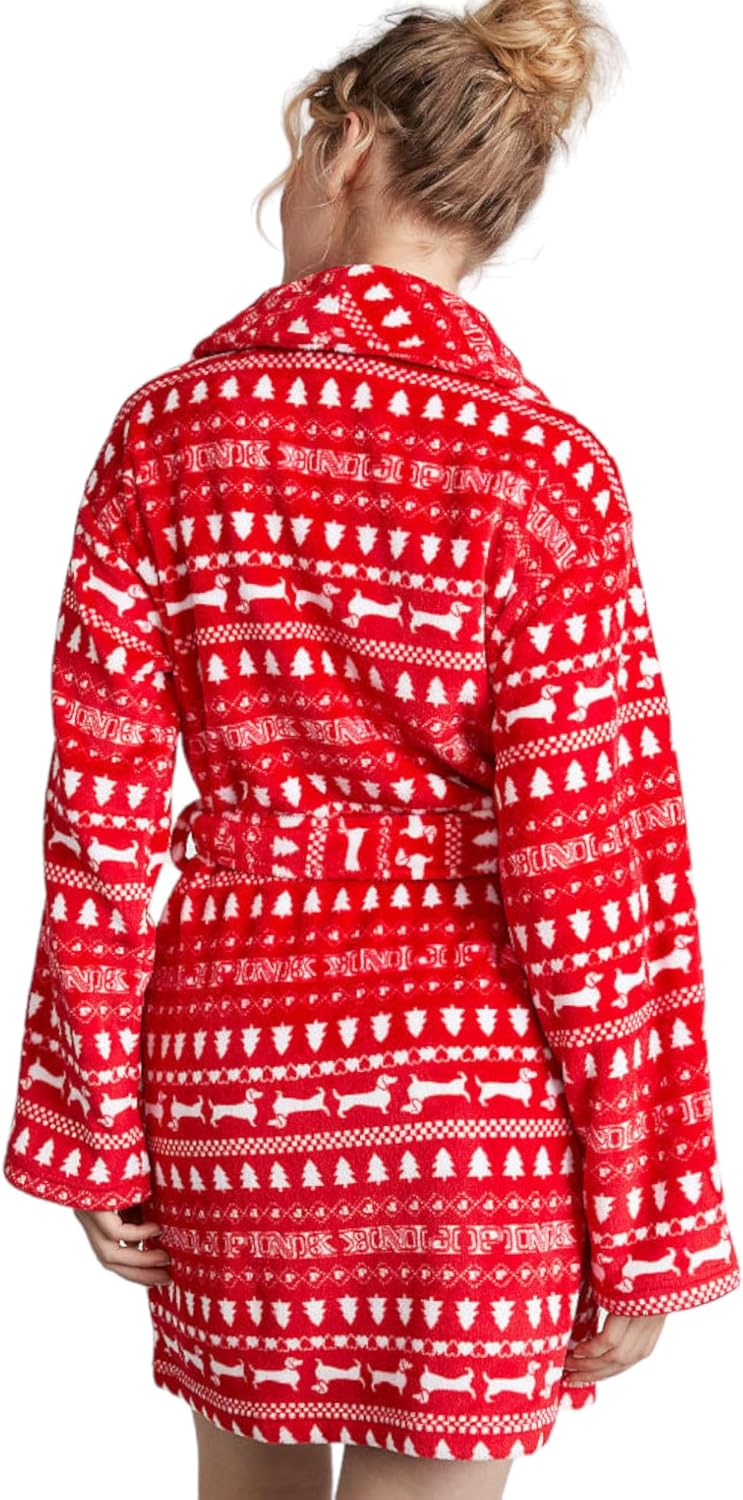Victoria's Short Cozy Robe, халаты для женщин (XS-XXL) Victoria's Secret, Red Pepper — фото 2