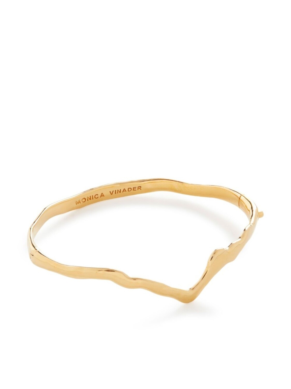 

Браслет Wishbone Bangle Monica Vinader, золотой